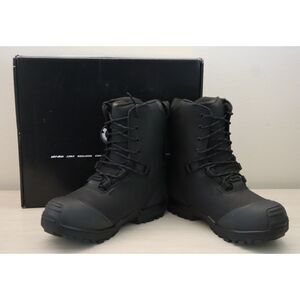 Ski-Doo Men's Sz 12 Black Insulated Leather Tec+ Snowmobile Riding Boots